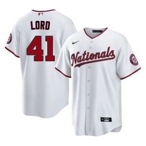 Iconic Brad Lord #41 White Baseball Embroidery Jersey | WAS Men Collection Edition 40858544