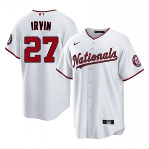 Exclusive Jake Irvin #27 White Baseball Embroidery Jersey | Washington Nationals Men Collection Edition 24251234