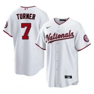 Trea Turner #7 Washington Baseball Jersey | Official Men White Embroidery Edition 40278403