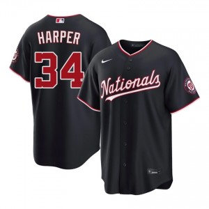 #34 Bryce Harper Officially Licensed Men Baseball Jersey | Nats Navy Fan Gear 47111911