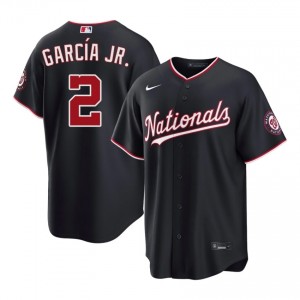 #2 Luis Garcia Jr. Gameday Men Baseball Jersey | Nationals Navy Fan Gear 25886895