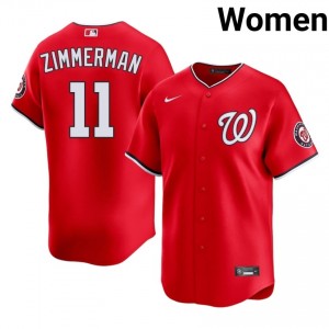 Nationals Ryan Zimmerman #11 Red Women Jersey | Stitch Replica Baseball Uniform 24030777