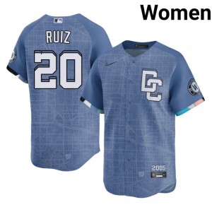 Iconic Keibert Ruiz #20 Blue City Connect Baseball Embroidery Jersey | WAS Women Collection Edition 41736347