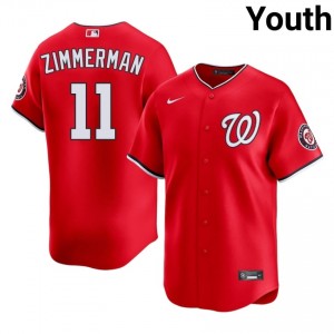 Youth Ryan Zimmerman #11 Red Stitched Jersey | Washington Pro-Grade Baseball Gear 66301637