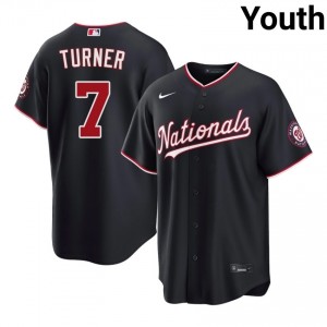 Trea Turner #7 Washington Nationals Baseball Jersey | Fresh Youth Navy Embroidery Edition 27148322